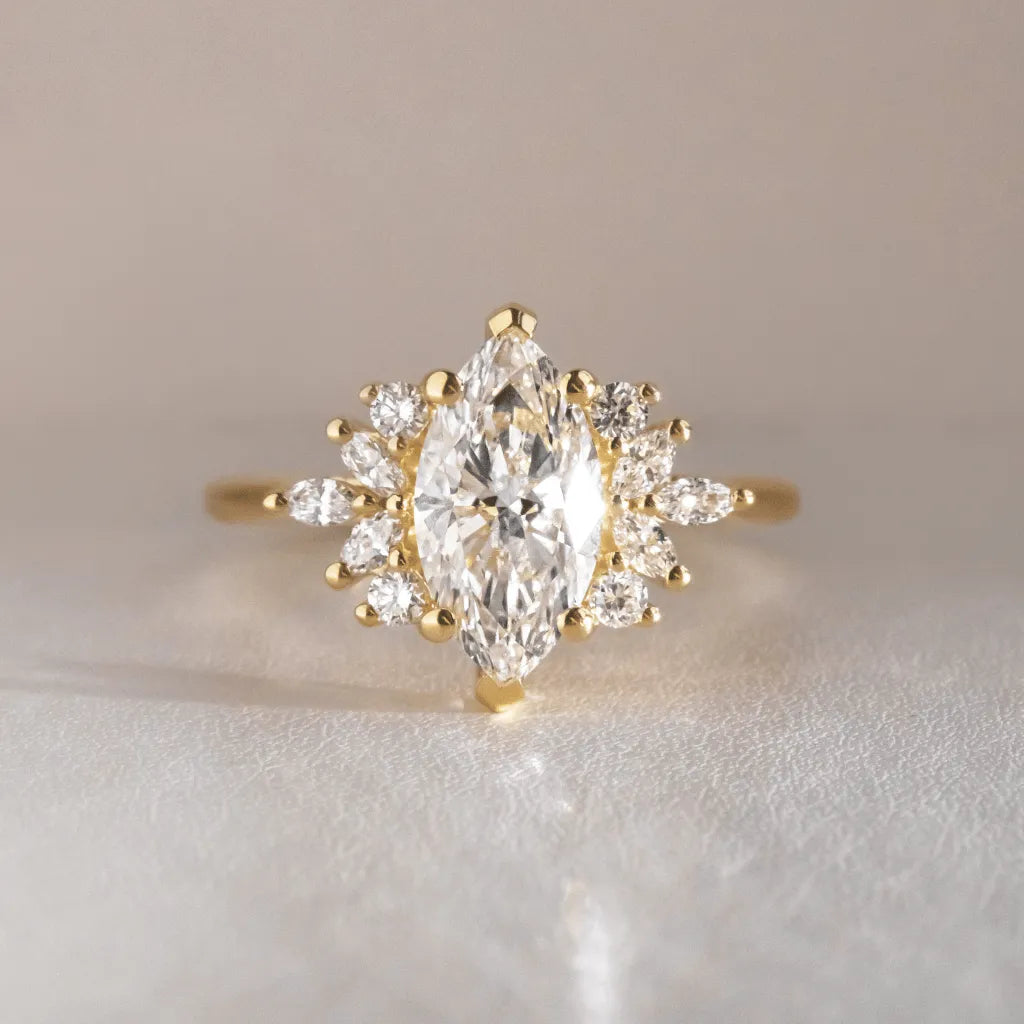 Round Halo, Pave & Split Shank Engagement Ring – 1.93 CT Lab Grown Diamond