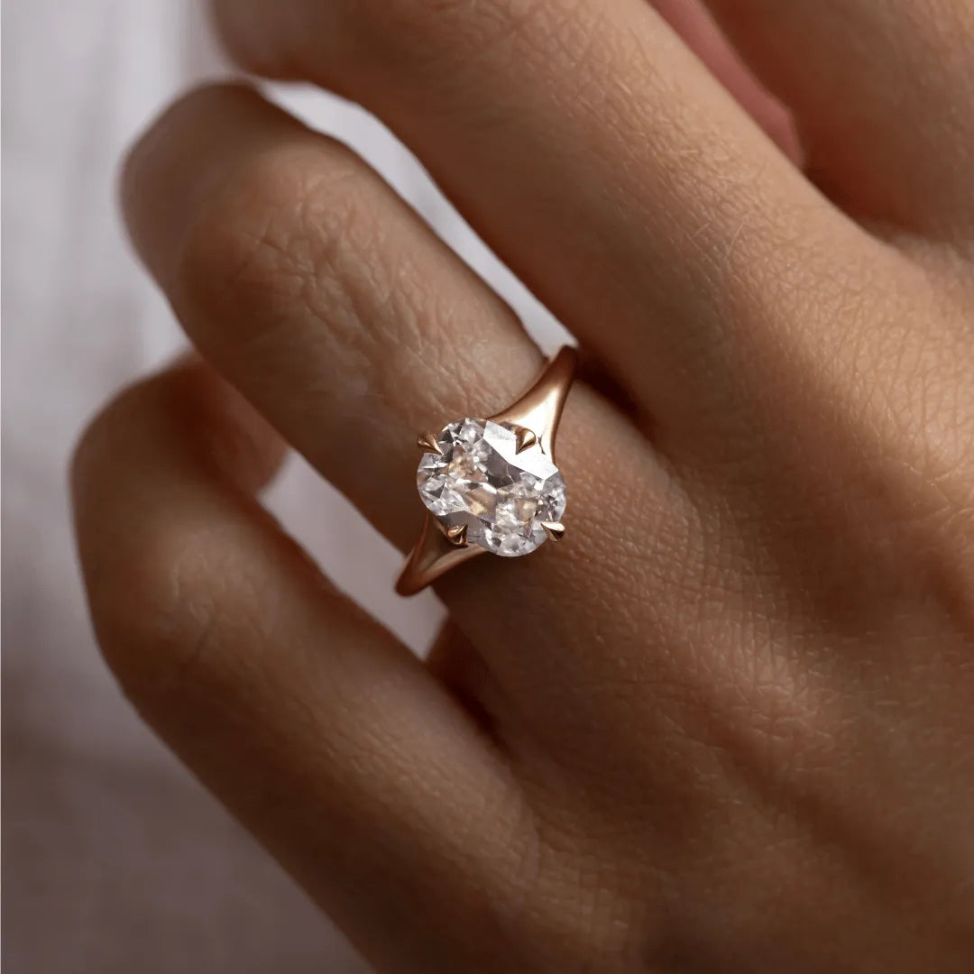 Round Halo, Pave & Split Shank Engagement Ring – 1.93 CT Lab Grown Diamond