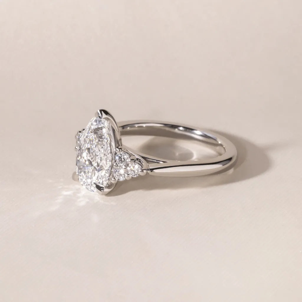 Round Halo, Pave & Split Shank Engagement Ring – 1.93 CT Lab Grown Diamond
