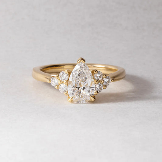 Round Halo, Pave & Split Shank Engagement Ring – 1.93 CT Lab Grown Diamond