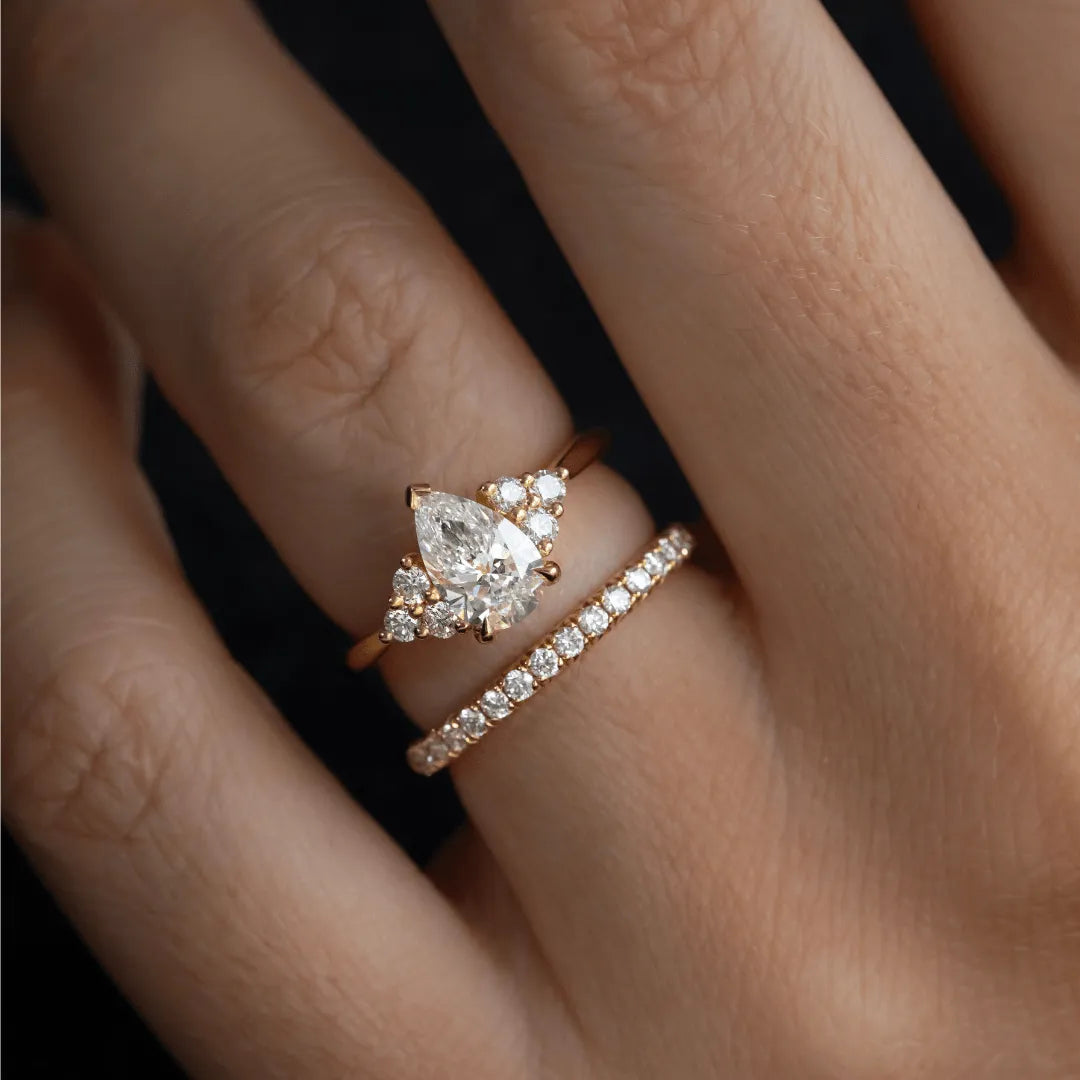 Round Halo, Pave & Split Shank Engagement Ring – 1.93 CT Lab Grown Diamond