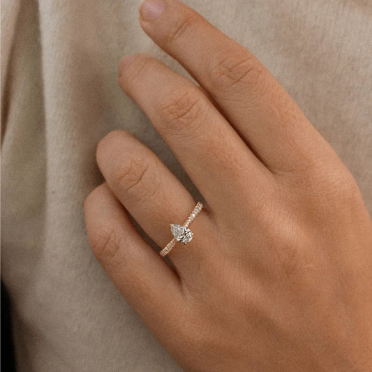 Round Halo, Pave & Split Shank Engagement Ring – 1.93 CT Lab Grown Diamond