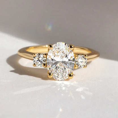 Round Halo, Pave & Split Shank Engagement Ring – 1.93 CT Lab Grown Diamond
