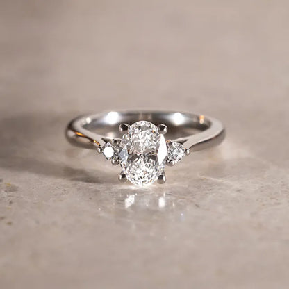 Round Halo, Pave & Split Shank Engagement Ring – 1.93 CT Lab Grown Diamond