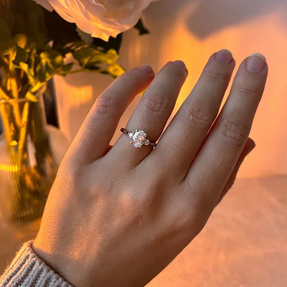 Round Halo, Pave & Split Shank Engagement Ring – 1.93 CT Lab Grown Diamond
