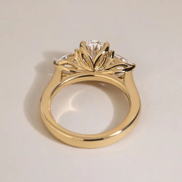 Round Halo, Pave & Split Shank Engagement Ring – 1.93 CT Lab Grown Diamond