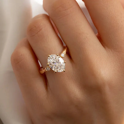Round Halo, Pave & Split Shank Engagement Ring – 1.93 CT Lab Grown Diamond