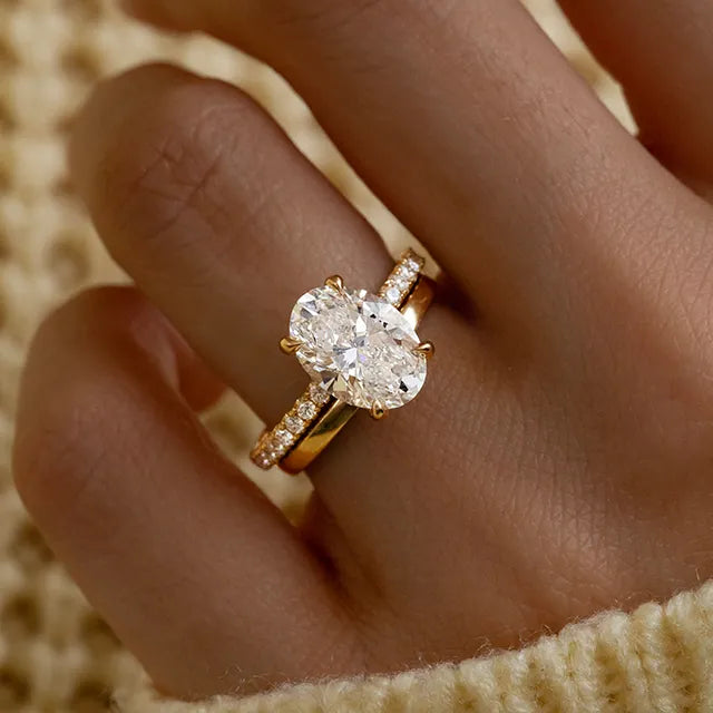 Round Halo, Pave & Split Shank Engagement Ring – 1.93 CT Lab Grown Diamond