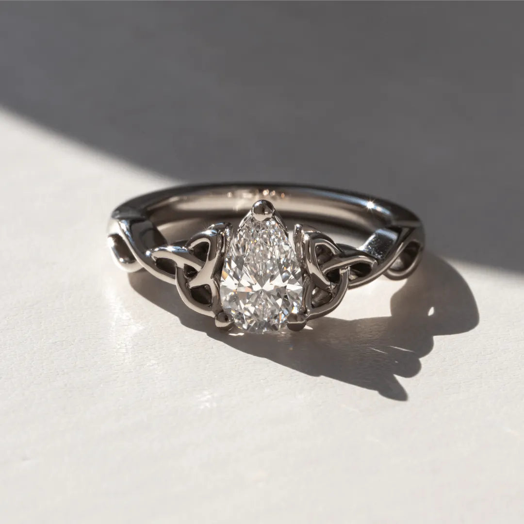 Round Halo, Pave & Split Shank Engagement Ring – 1.93 CT Lab Grown Diamond