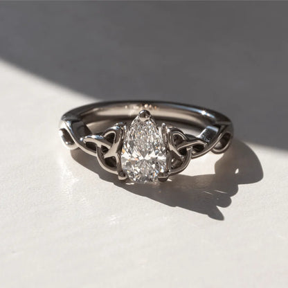 Round Halo, Pave & Split Shank Engagement Ring – 1.93 CT Lab Grown Diamond
