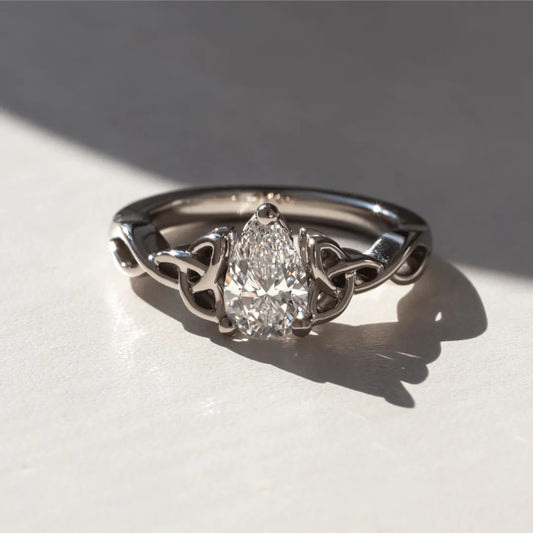 Round Halo, Pave & Split Shank Engagement Ring – 1.93 CT Lab Grown Diamond