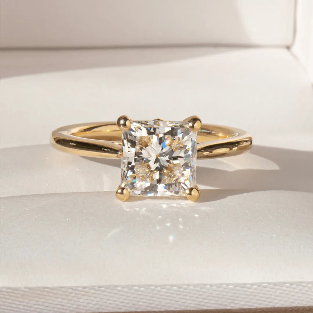 Round Halo, Pave & Split Shank Engagement Ring – 1.93 CT Lab Grown Diamond