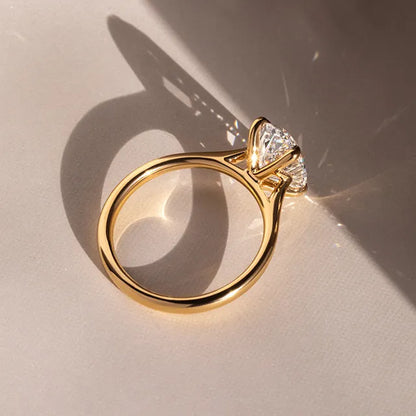Round Halo, Pave & Split Shank Engagement Ring – 1.93 CT Lab Grown Diamond
