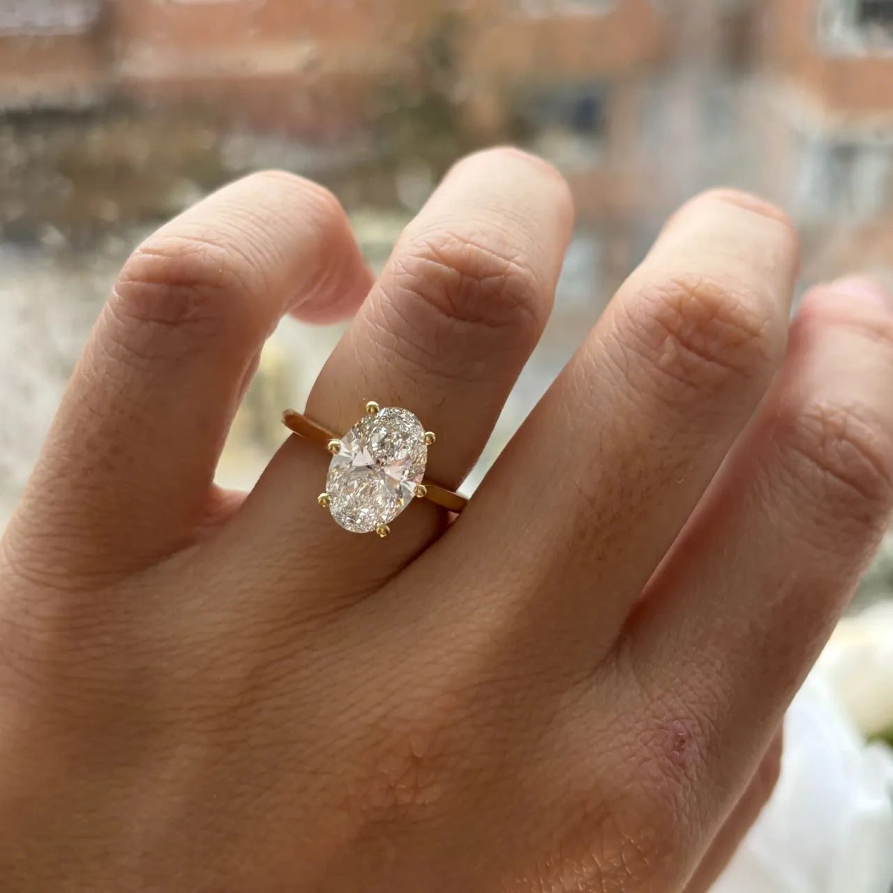 Round Halo, Pave & Split Shank Engagement Ring – 1.93 CT Lab Grown Diamond