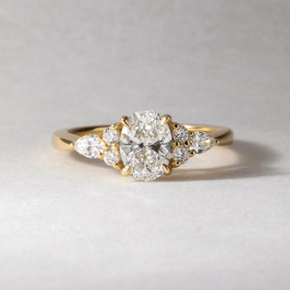Round Halo, Pave & Split Shank Engagement Ring – 1.93 CT Lab Grown Diamond