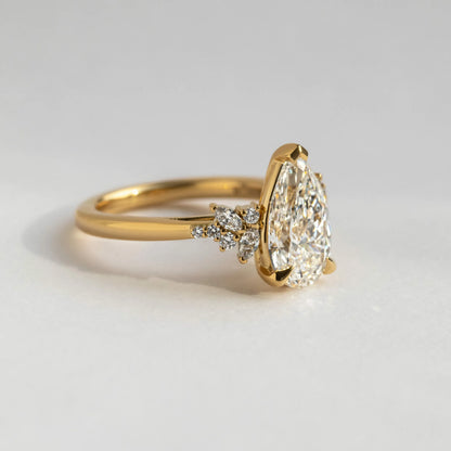 Round Halo, Pave & Split Shank Engagement Ring – 1.93 CT Lab Grown Diamond