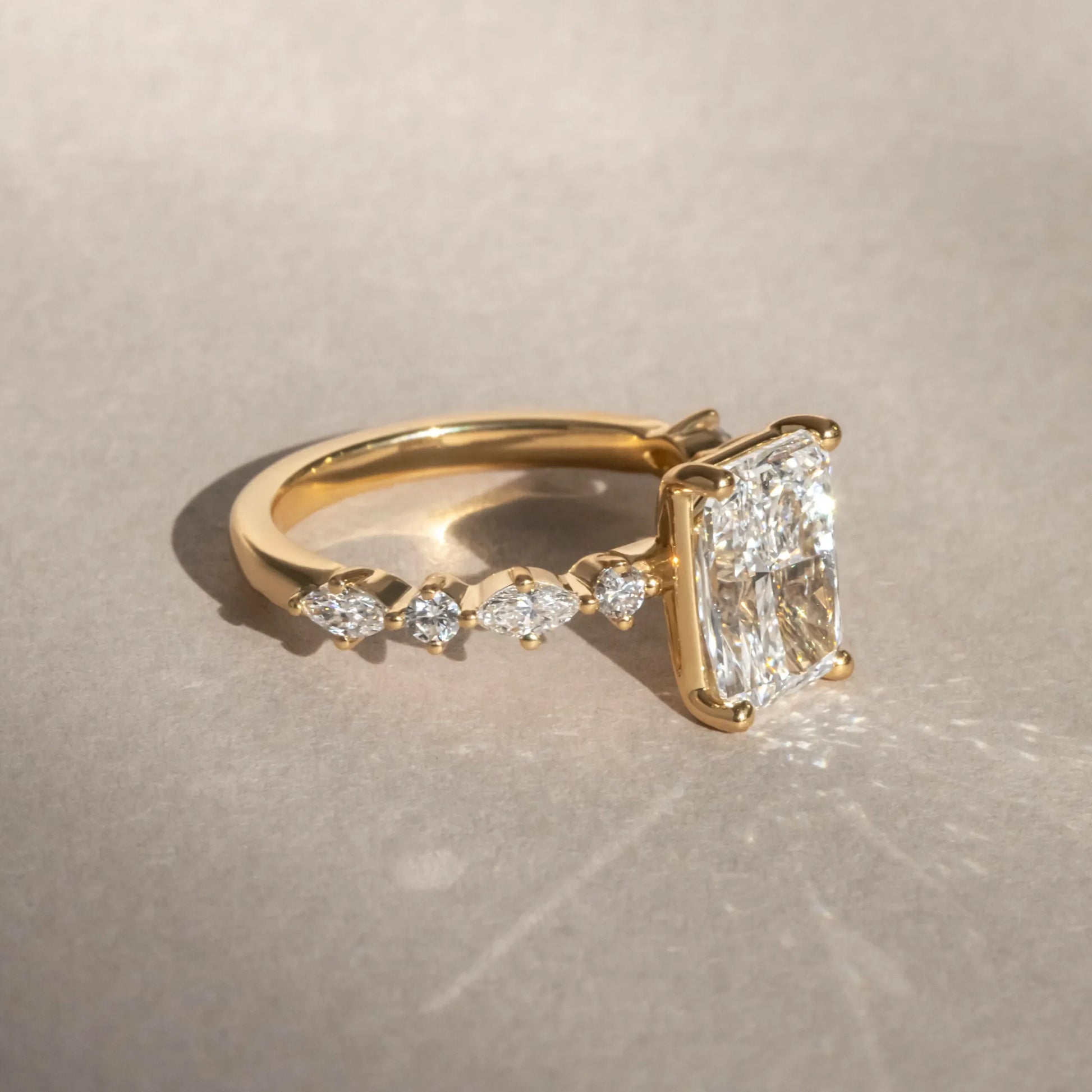 Round Halo, Pave & Split Shank Engagement Ring – 1.93 CT Lab Grown Diamond