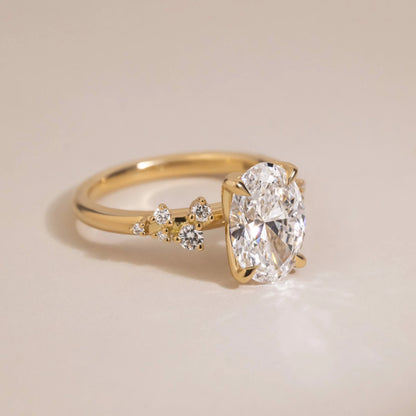 Round Halo, Pave & Split Shank Engagement Ring – 1.93 CT Lab Grown Diamond