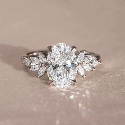Round Halo, Pave & Split Shank Engagement Ring – 1.93 CT Lab Grown Diamond