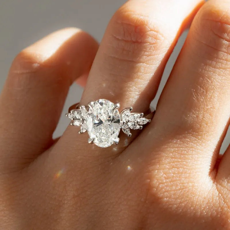 Round Halo, Pave & Split Shank Engagement Ring – 1.93 CT Lab Grown Diamond