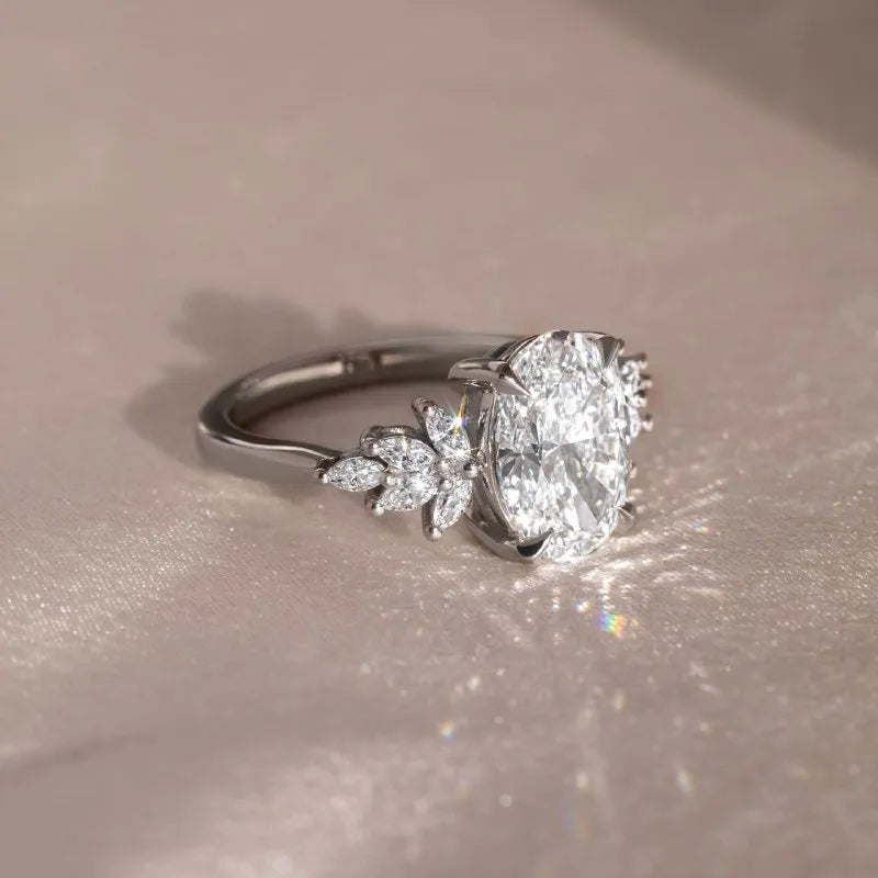 Round Halo, Pave & Split Shank Engagement Ring – 1.93 CT Lab Grown Diamond