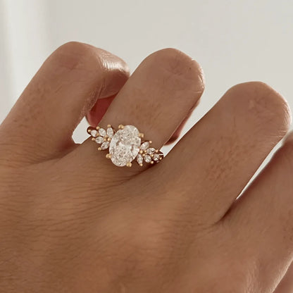 Round Halo, Pave & Split Shank Engagement Ring – 1.93 CT Lab Grown Diamond
