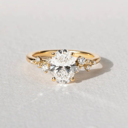 Round Halo, Pave & Split Shank Engagement Ring – 1.93 CT Lab Grown Diamond