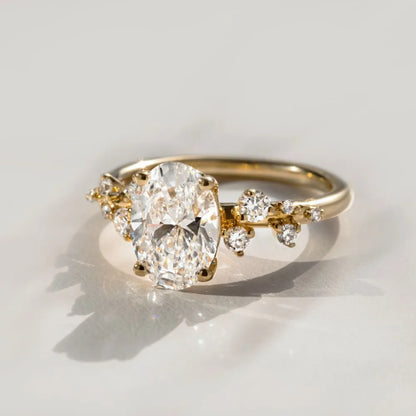 Round Halo, Pave & Split Shank Engagement Ring – 1.93 CT Lab Grown Diamond