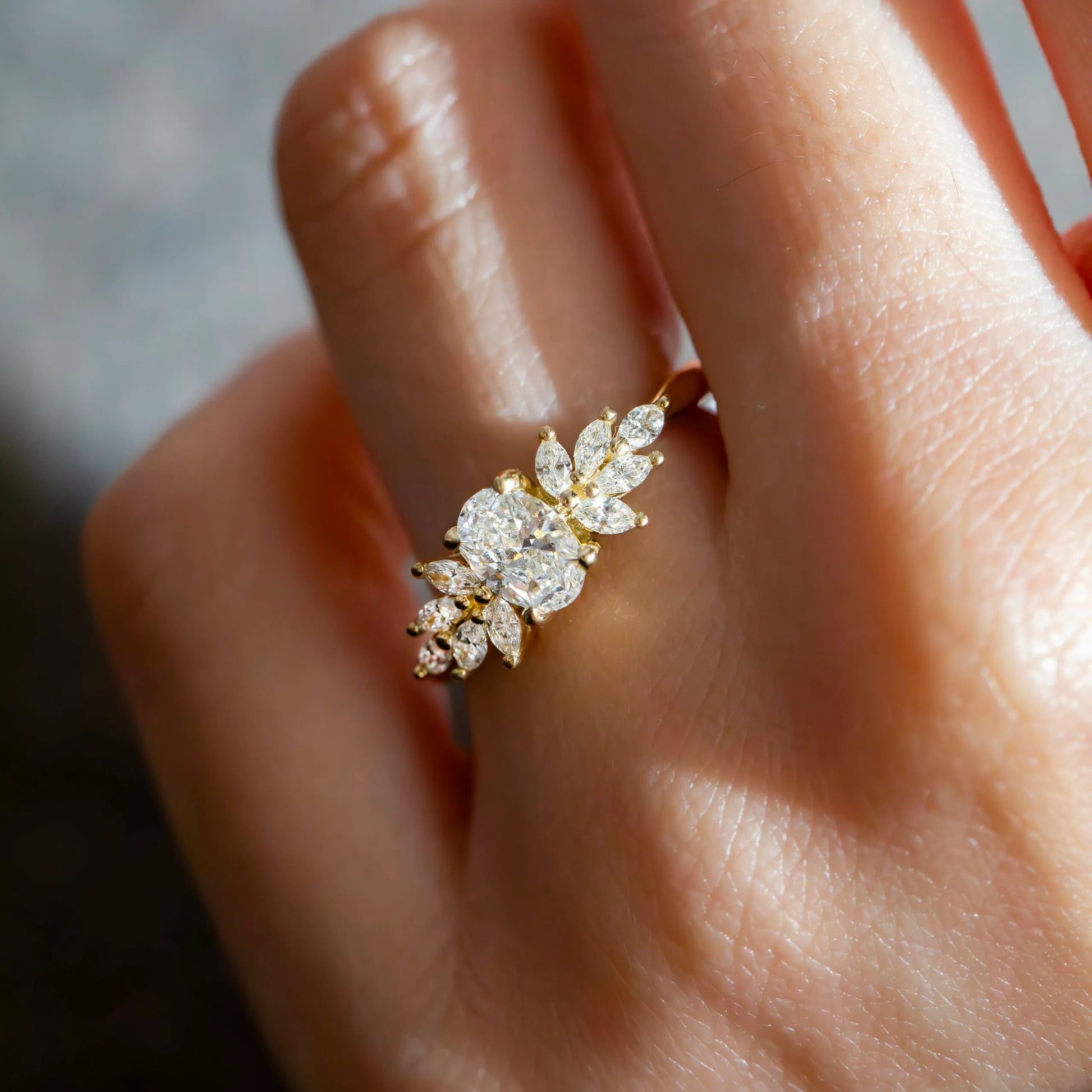 Round Halo, Pave & Split Shank Engagement Ring – 1.93 CT Lab Grown Diamond