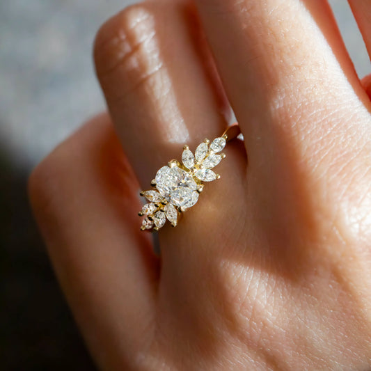 Round Halo, Pave & Split Shank Engagement Ring – 1.93 CT Lab Grown Diamond