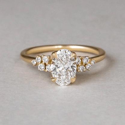 Round Halo, Pave & Split Shank Engagement Ring – 1.93 CT Lab Grown Diamond