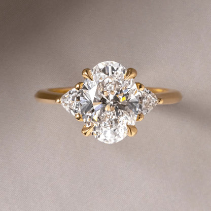 Round Halo, Pave & Split Shank Engagement Ring – 1.93 CT Lab Grown Diamond