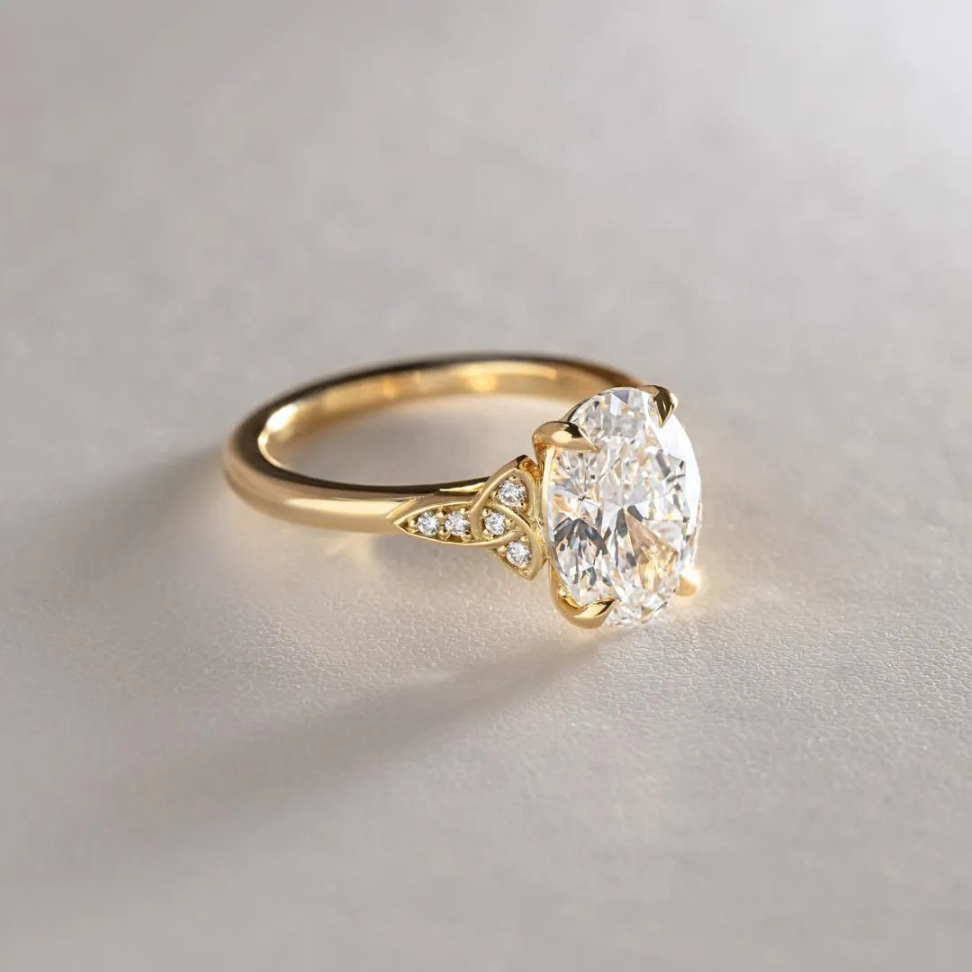Round Halo, Pave & Split Shank Engagement Ring – 1.93 CT Lab Grown Diamond