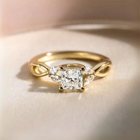 Round Halo, Pave & Split Shank Engagement Ring – 1.93 CT Lab Grown Diamond