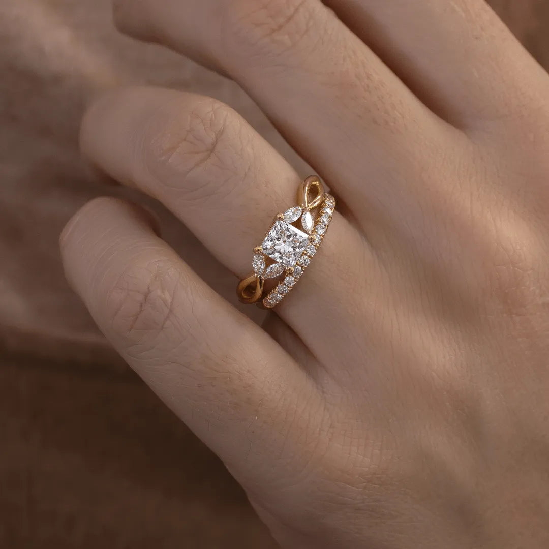 Round Halo, Pave & Split Shank Engagement Ring – 1.93 CT Lab Grown Diamond