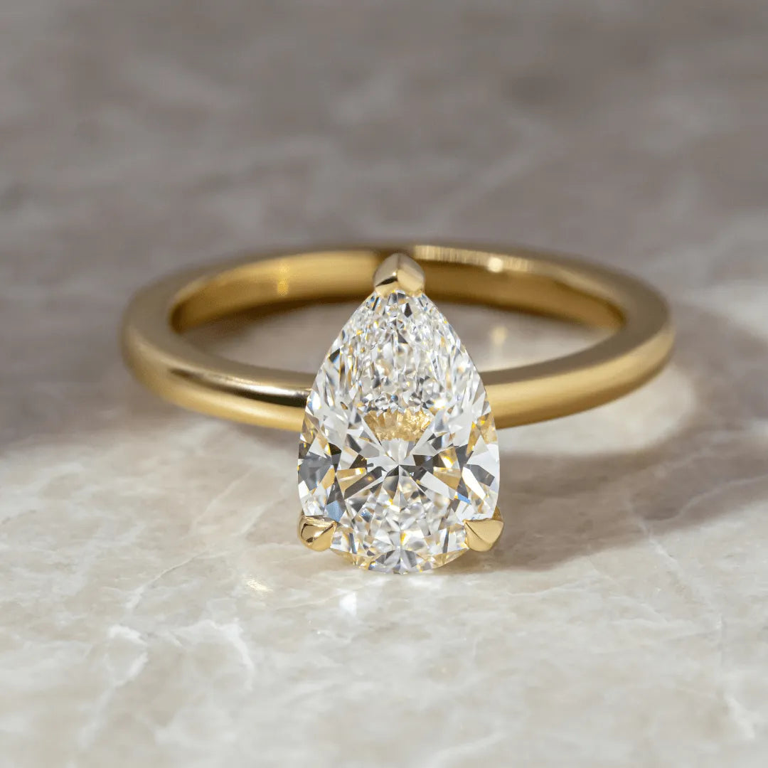 Round Halo, Pave & Split Shank Engagement Ring – 1.93 CT Lab Grown Diamond
