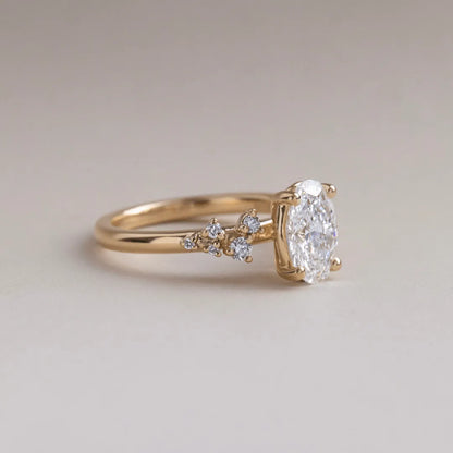 Round Halo, Pave & Split Shank Engagement Ring – 1.93 CT Lab Grown Diamond