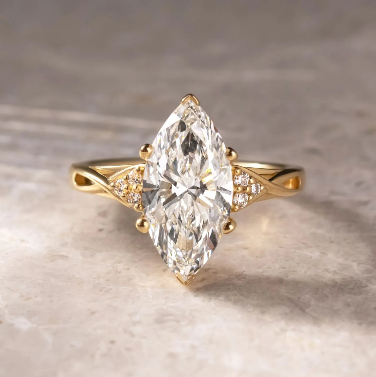 Round Halo, Pave & Split Shank Engagement Ring – 1.93 CT Lab Grown Diamond