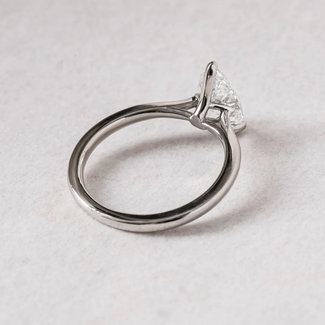 Round Halo, Pave & Split Shank Engagement Ring – 1.93 CT Lab Grown Diamond