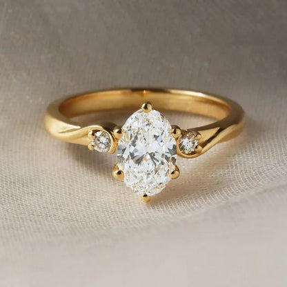 Round Halo, Pave & Split Shank Engagement Ring – 1.93 CT Lab Grown Diamond