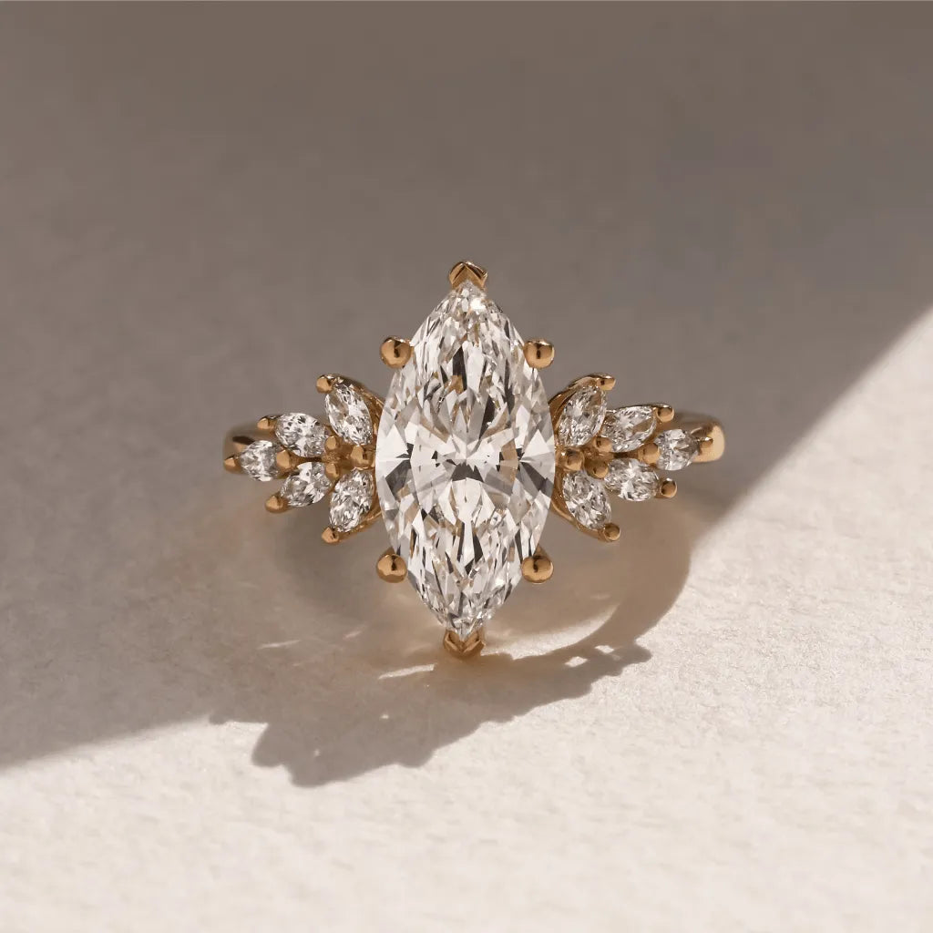 Round Halo, Pave & Split Shank Engagement Ring – 1.93 CT Lab Grown Diamond