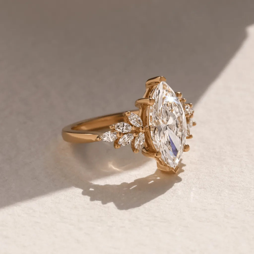 Round Halo, Pave & Split Shank Engagement Ring – 1.93 CT Lab Grown Diamond