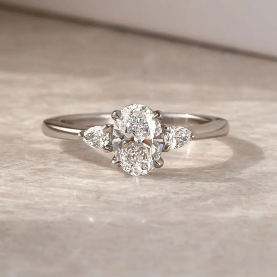 Round Halo, Pave & Split Shank Engagement Ring – 1.93 CT Lab Grown Diamond