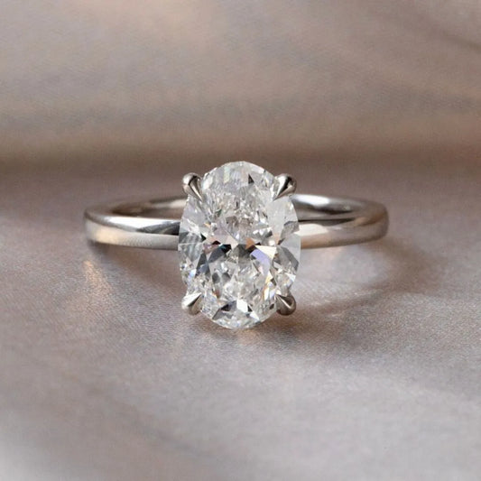 Round Halo, Pave & Split Shank Engagement Ring – 1.93 CT Lab Grown Diamond