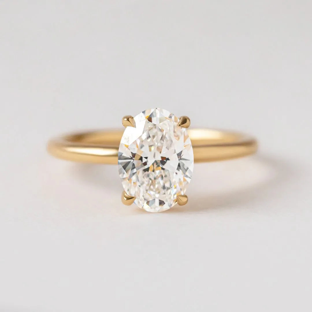 Round Halo, Pave & Split Shank Engagement Ring – 1.93 CT Lab Grown Diamond