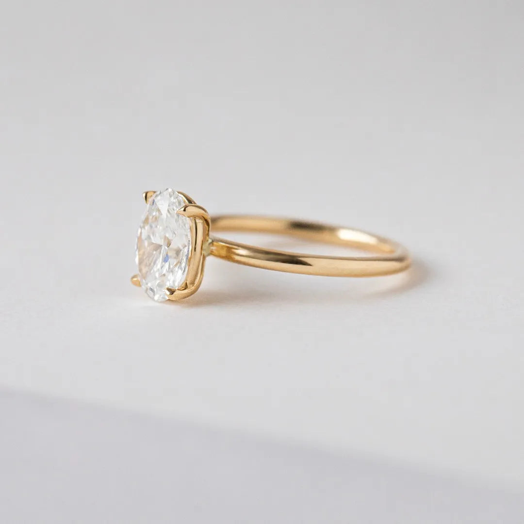 Round Halo, Pave & Split Shank Engagement Ring – 1.93 CT Lab Grown Diamond