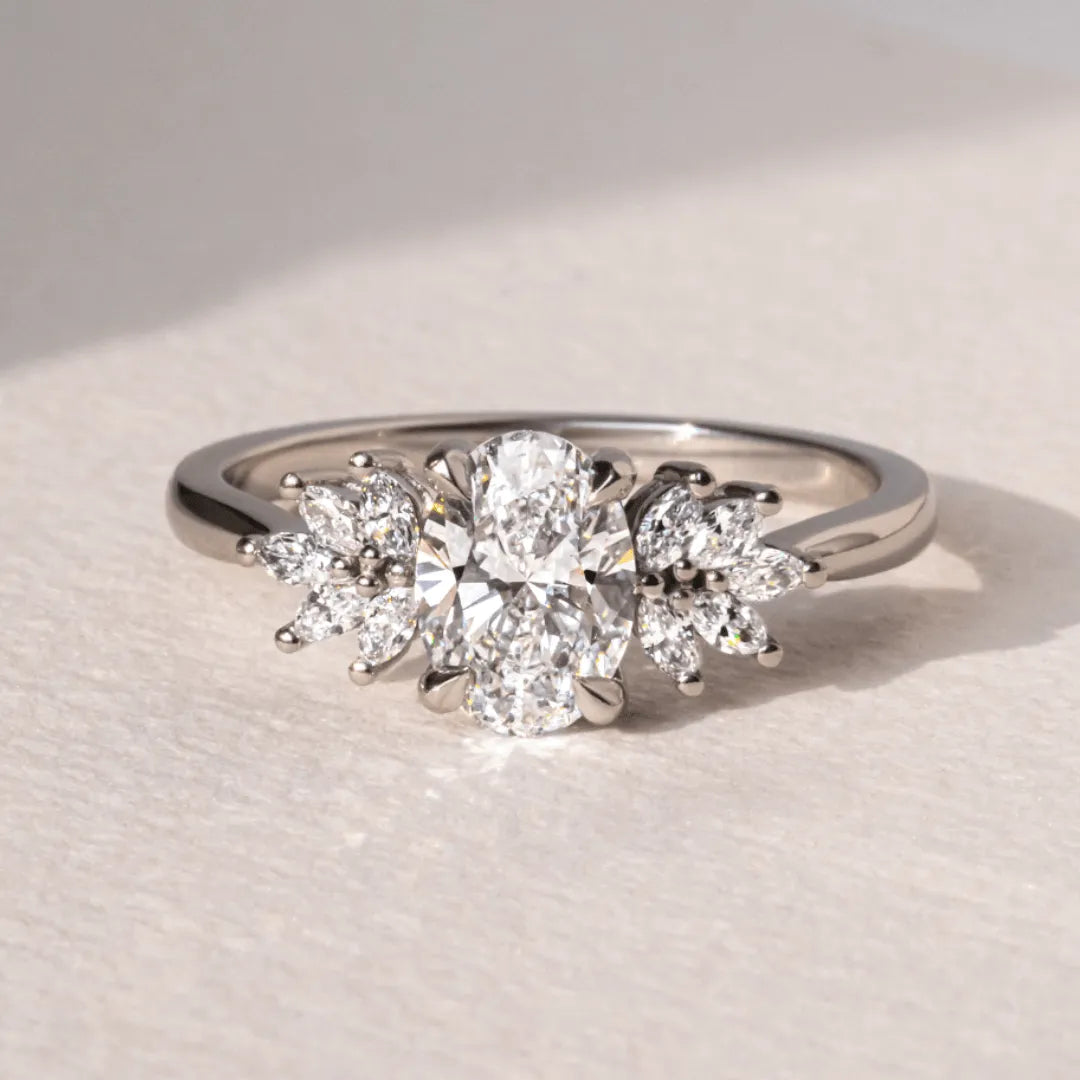 Round Halo, Pave & Split Shank Engagement Ring – 1.93 CT Lab Grown Diamond