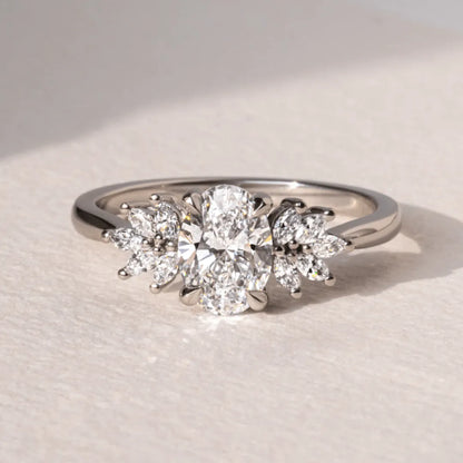 Round Halo, Pave & Split Shank Engagement Ring – 1.93 CT Lab Grown Diamond