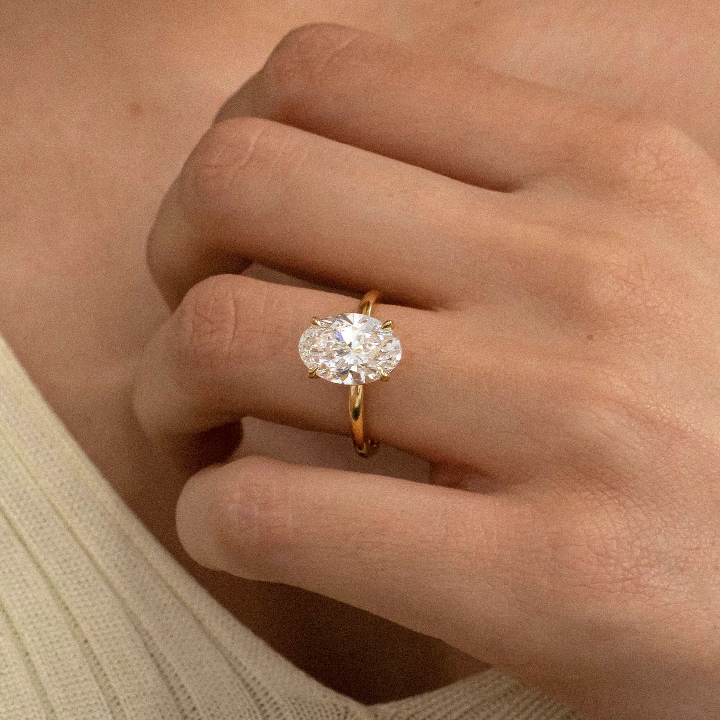 Round Halo, Pave & Split Shank Engagement Ring – 1.93 CT Lab Grown Diamond
