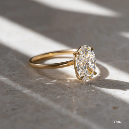 Round Halo, Pave & Split Shank Engagement Ring – 1.93 CT Lab Grown Diamond